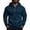 121#Dark Blue, variant on Zip Up Hoodies for Men Full Zip Sweatshirt, Kangaroo Pocket Drawstring Hood Athletic Jacket, Casual Fall Tops