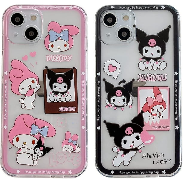 Funda Kawaii para iPhone 14, paquete de 2, funda para teléfono única divertida con dibujos animados lindos y encantadores, regalos para mujeres y niñas, funda para regalos para