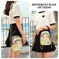 thumbnail image 6 of FORMRS Crossbody Bag for Women Quilted Travel Shoulder Cell Phone Purse with Chain Strap Handbag, Candy Lemon, 6 of 7