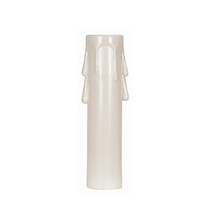 Plastic Drip - Satco Plastic Drip Candle Covers 1-3/16in Inside Diameter 7/8in Outside Diameter Ivory Plastic Drip 3-1/2in