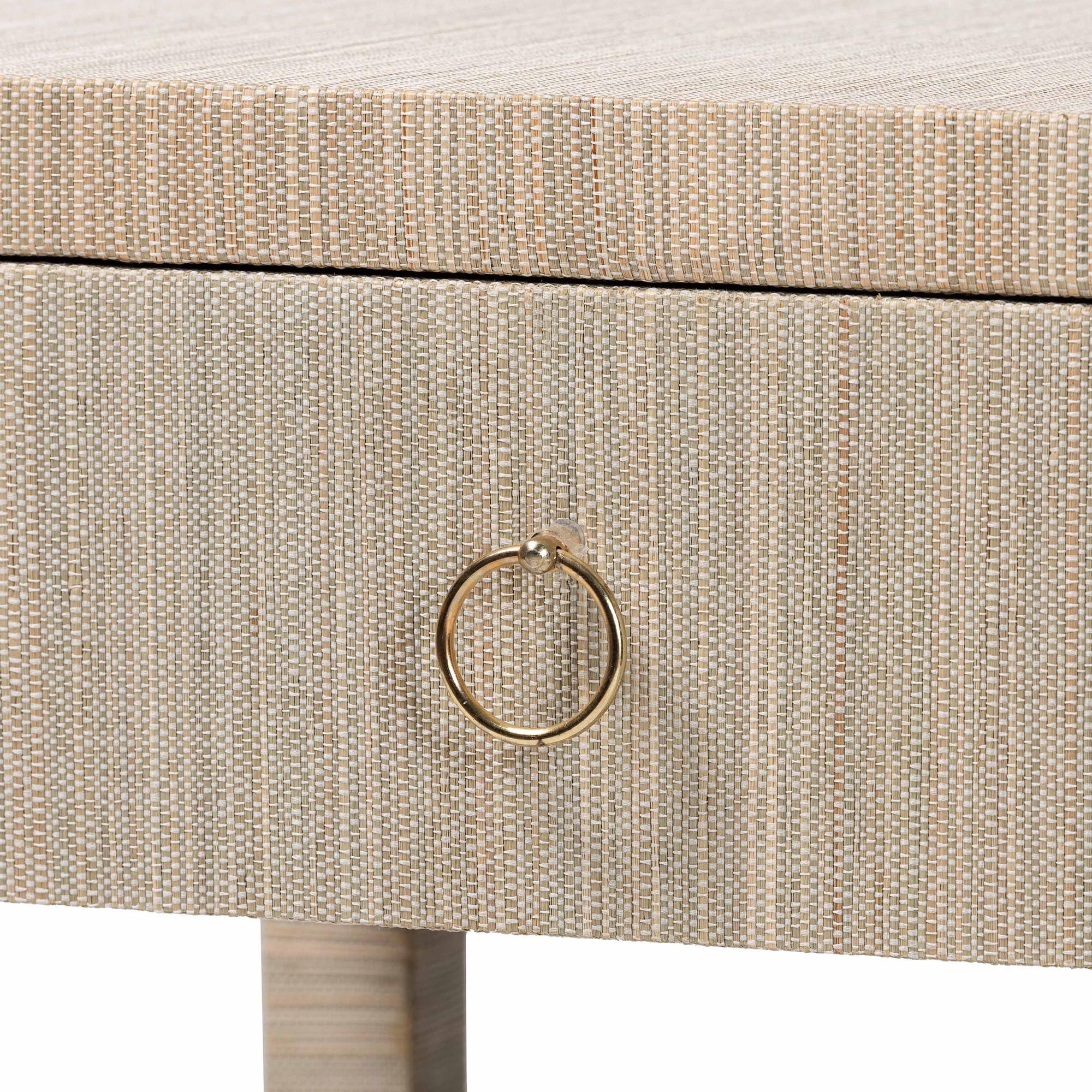 bali & pari Nata Boho Nightstand, 1-Drawer, Natural