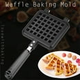 thumbnail image 3 of Household Waffle Baking Mold Kitchen Gas Non-Stick Traditional Waffle Maker Pan Mould Stovetop Waffler Iron Press Plate Cooking Baking Tool, 3 of 9