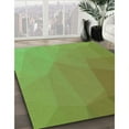 thumbnail image 3 of Ahgly Company Tapis d'Intérieur Lavable en Machine Carré Vert Olive Transitionnel, 5 Pieds Carré, 3 of 7