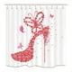 thumbnail image 1 of Cortina de Ducha ABPHQTO Chica de moda Tacones Altos Rosas Tela de poliéster 160x180 cm, 1 of 1