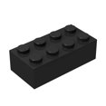 thumbnail image 1 of Bloques De Ladrillos Clásicos Ladrillos Negros A Granel Ladrillos De Construcción 2X4 Planos 100 Piezas Compatibles Con Piezas Y Piezas De Lego: Ladrillos Negros 2X4(Color:Negro), 1 of 3