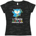 thumbnail image 3 of Inktastic Autism Teacher Owl I Teach Awesome Kids Women's T-Shirt, 3 of 5