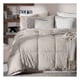 thumbnail image 1 of Edredón Queen Size Acolchado Reversible Esquimal Relleno Down, Compatible Con Funda Duvet Taupe, 1 of 7