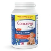 CONCEIVE PLUS Fertility Supplements for Men | 30-Day Supply | Zinc, Folate, Maca Root, Selenium | Semen Volumizer | Male Fertility Support Pills (60 Capsules)