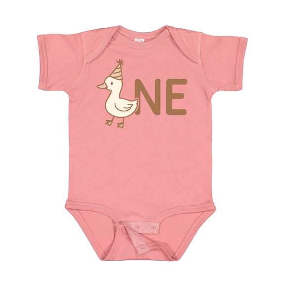 Inktastic Cute Duck First Birthday Boys or Girls Baby Bodysuit
