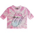 thumbnail image 1 of The Rolling Stones Womens Gradient Mesh Crop Top, 1 of 1