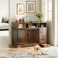 thumbnail image 1 of Meuble Cage pour Chien de 48 Pieds', Cage pour Chien Moyenne Robuste avec Bol et Tiroirs de Rangement, Caisses pour Chiens Table d'Appoint Intérieure pour Petit Moyen, 1 of 8