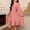 Pink, variant on ITSAME Dress for Girls, Square Neck Backless Lantern Long Sleeve Summer Fashion Casual Ruffled Dress Army Green 6-7T