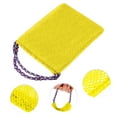 thumbnail image 3 of Unique Bargains 1 Pc Elasticity Body Scrub Towel Body Scrubber for Shower 29.92"x5.51" Yellow, 3 of 6