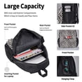 thumbnail image 4 of Balery Black White Stripes Mochila Escolar 3 en 1 para Niños - Mochila Resistente con Lonchera Térmica y Estuche - Mochila Escolar para Niños y Niñas, 4 of 7