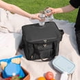 thumbnail image 4 of Hyknon Insulated Lunch Bag, Large Capacity Collapsible Lunch Box with Shoulder Strap, Reusable Lunch Tote, Food Storage Bag for Adults Office Work Travel Picnic, 4 of 6