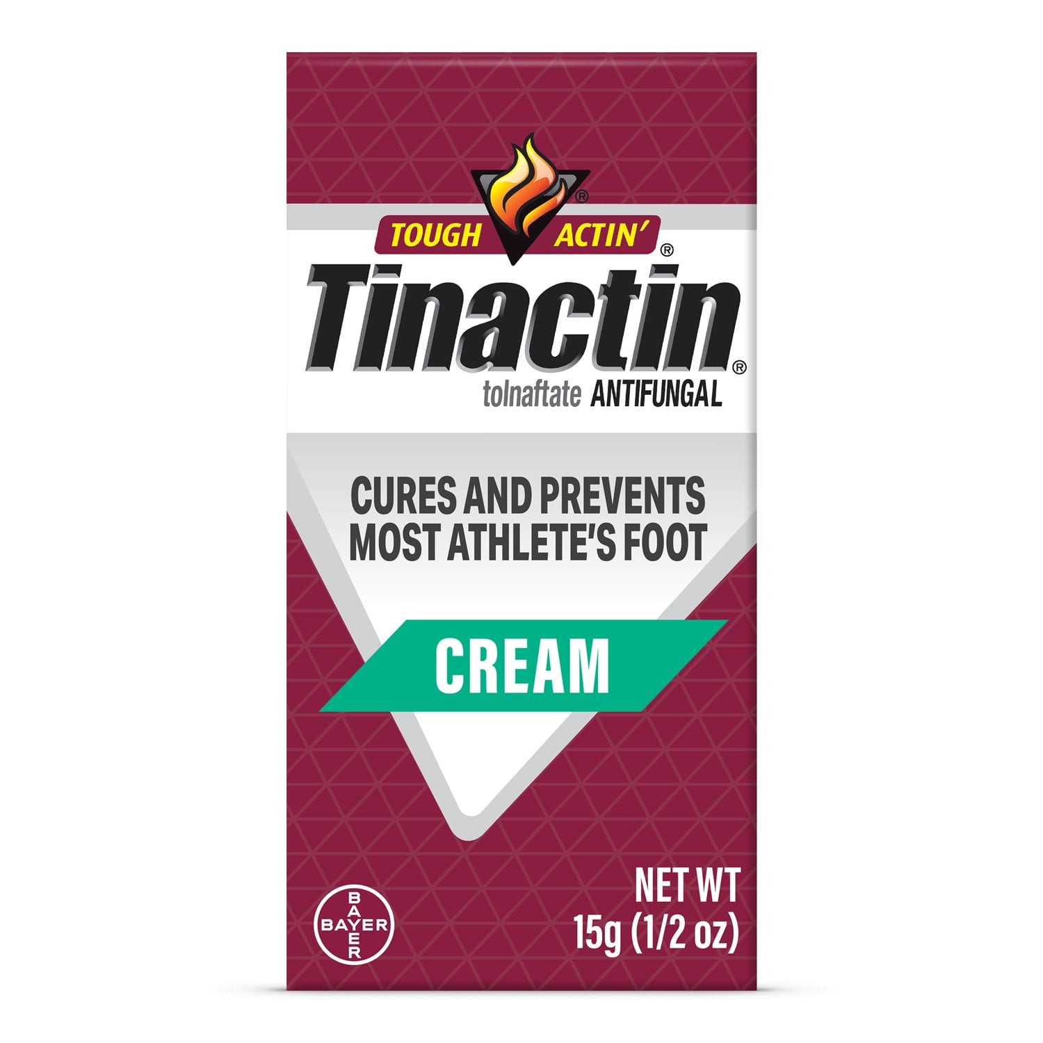 Tinactin Tolnaftate Athlete's Foot Treatment Antifungal Cream, 15G Tube