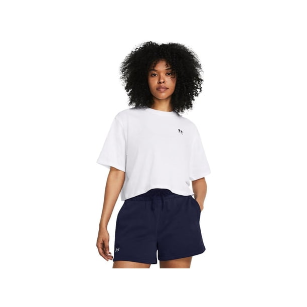 Camiseta de manga corta para mujer Under Armour con logo recortado, talla 3XL