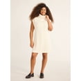 thumbnail image 2 of Free Assembly Woman's Sleeveless Cable Knit Mini Sweater Dress, Sizes 1X-4X, 2 of 4