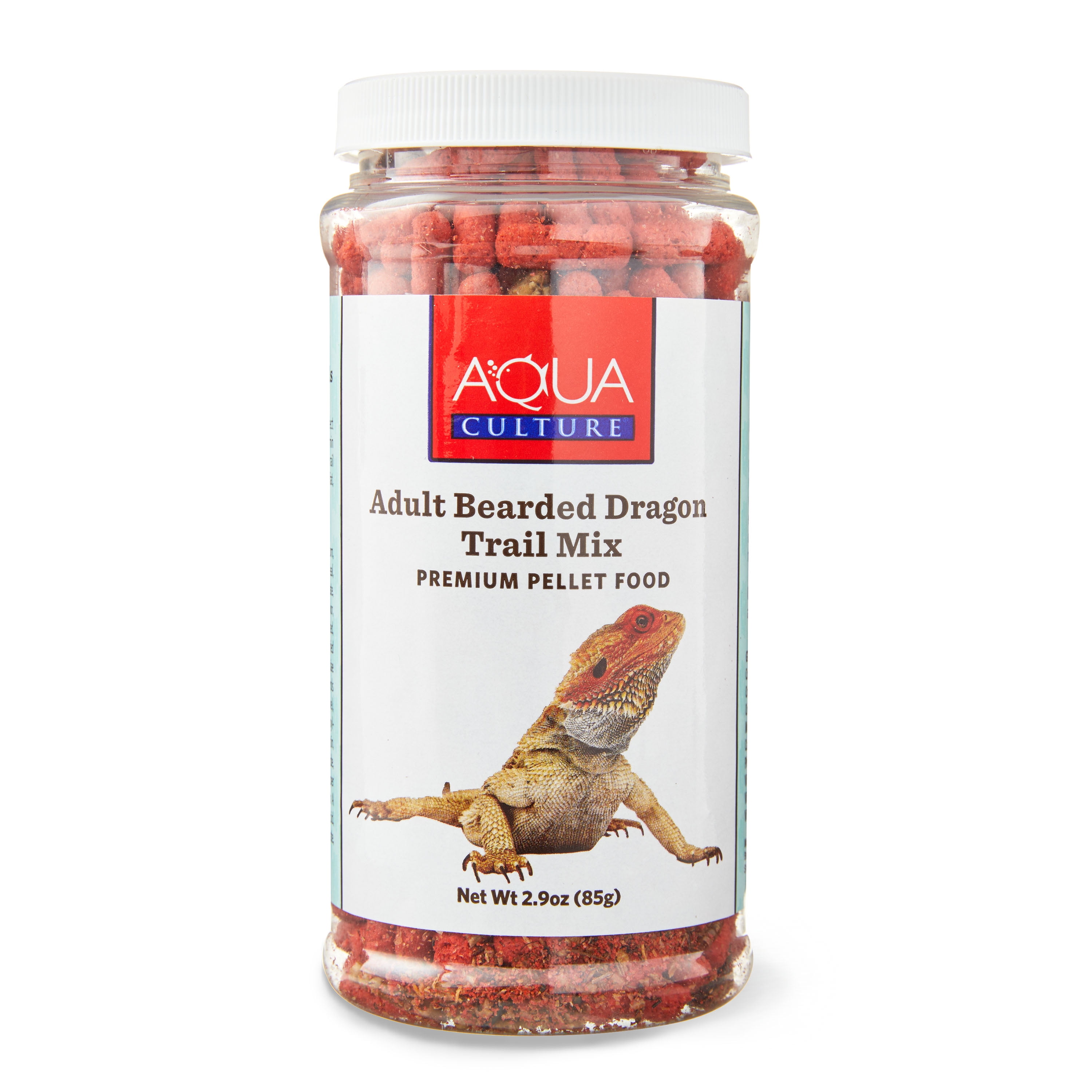 Aqua Culture Adult Bearded Dragon Trail Mix Premium Pellet Food, 2.9 oz