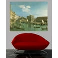 thumbnail image 2 of Wallhogs Canaletto The Rialto Bridge (18th) Poster Wall Mural, 2 of 2