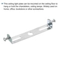 thumbnail image 4 of Uxcell Ceiling Light Plate 97x18x16mm Lighting Fixture Mounting Bracket for Home Office Chandelier 2 Set, 4 of 5