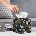 thumbnail image 4 of Tissue Box Cover, Dogs Leather Tissue Box Holder - Tissue Case Facial Paper Organizer for Bathroom, Vanity Countertop, Tabletop, Car, Night Stands, 4 of 7