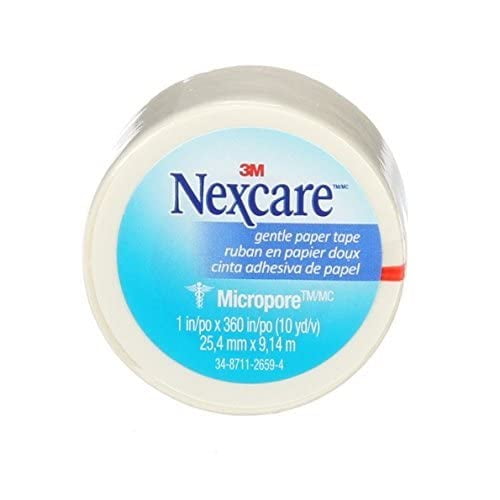 Nexcare Micropore Gentle Paper Tape, 1" x 10 Yd