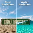 thumbnail image 5 of GRILL MASTER Vintage Style Rustic Street Sign – Cook Bbq Grilling Cookout Bar Retro Decorative Wall Sign for Home, Bar, Garage, or Outdoor Use | 4" X 18" Aluminum Metal Road Sign, 5 of 6