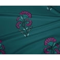 thumbnail image 4 of oneOone Polyester Lycra Dark Teal Green Fabric Floral Block Sewing Fabric By The Yard Printed Diy Clothing Sewing Supplies 56 Inch Wide, 4 of 4
