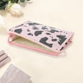 thumbnail image 3 of Unique Bargains 1 Pc Women Cow Pattern Makeup Bag for Travel Vacation Pink PU, 3 of 4