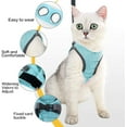thumbnail image 4 of Cat Harness - Ultralight Cat Harness and Leash Set Leak Proof Adjustable Kitten Harness for Puppy Rabbit Ferret （green ， M）, 4 of 5