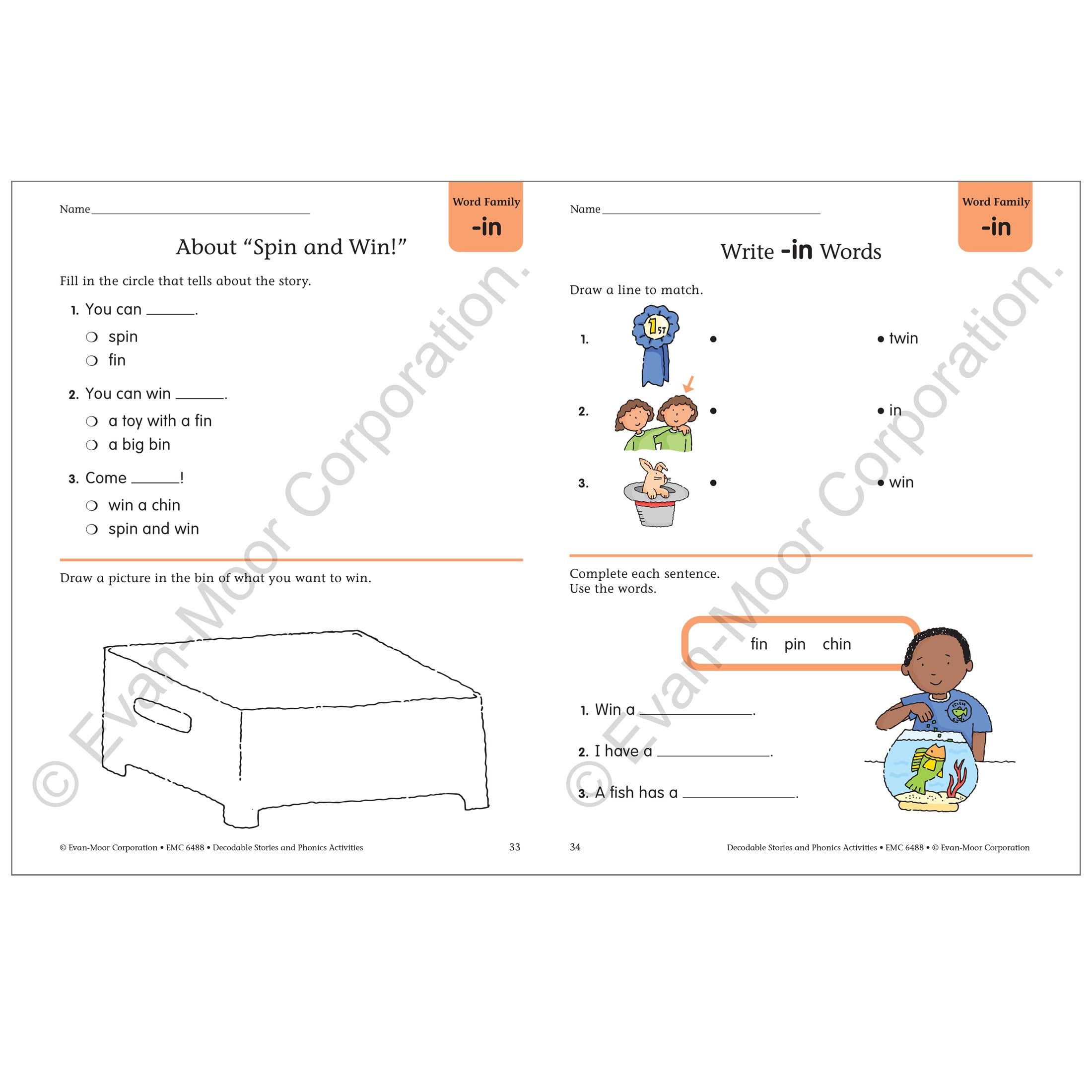 Decodable Stories And Phonics Activities, Book A, Grades K-1