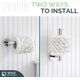 thumbnail image 4 of Soporte de papel higiénico chapado en cromo pulido, ángulo simple de acero inoxidable para baño, soporte de pared, 4 of 4