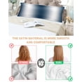 thumbnail image 3 of Ombre Dark Blue Pillow Cases Body Size, Smooth Satin Pillowcase for Hair and Skin, Gradient White Abstract Minimalist Stripe Decorative Cooling Bed Pillow Covers with Zipper, 20x54 Inches, 3 of 5