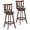 Nut-brown 29.5", variant on Costway Set of 2 25'' Swivel Bar stool Leather Padded Dining Kitchen Pub Bistro Chair High Back