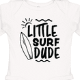 thumbnail image 4 of Inktastic Little Surf Dude with Surfboard Boys Long Sleeve Baby Bodysuit, 4 of 5