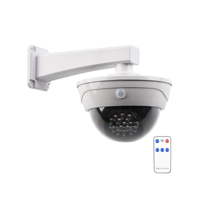 Matsuzay Lámpara de pared con Sensor de movimiento en forma de cámara falsa con luz Solar, lámpara de pared con Control remoto, herramienta de Iluminación y accesorios Tipo 1 Matsuzay HA073279-01