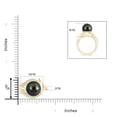 thumbnail image 4 of ANGARA Tahitian Cultured Pearl and Diamond Loop Ring in 14K Yellow Gold for Women | June Birthstone, Birthday, Anniversary, Jewelry Gift for Women | Pearl Ring, 4 of 8