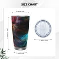 thumbnail image 4 of Bingfone Neon Spectrum Cat Portrait for 20 Oz Stainless Steel Travel Mug Double Wall Water Coffee Cup for Home,Office, Outdoor Works Great for Ice Drinks and Hot Beverage-Without Straw, 4 of 8