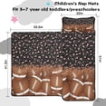 thumbnail image 5 of Leopard Print and Footballs Pattern Toddler Nap Mats for Kids Preschool,Sleeping Mat Bag or Kids,Toddler Sleeping Bag,Toddler Nap Mat or Daycare, 5 of 6