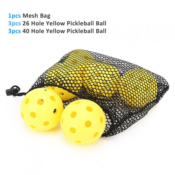 Accesorio del equipo de deportes de la bola de Pickleball del alto rebote amarillo del PE de la protección del medio ambiente YUNYI BRAND Deportes