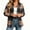 Light Brown, variant on Akmaiox Plaid Shirts for Women Long Sleeve Button Down Business Casual Shirts with Pockets Loose Fitted Daily Going Out Tops for Women
