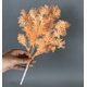thumbnail image 1 of Nvzi Estimulación floral Rime Mist de cinco puntas y una sola rama, decoración de fondo para salón de bodas, plantas artificiales Thefogisbrightred, naranja, 1 of 3