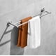 thumbnail image 3 of Toallero de acero inoxidable de 60 cm, toallero de baño de doble brazo, estante montado en la pared en níquel cepillado, 3 of 5