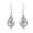 Lavander, variant on Sterling Silver Pink & Freshwater Pearl Seaglass Boho Chic Earrings
