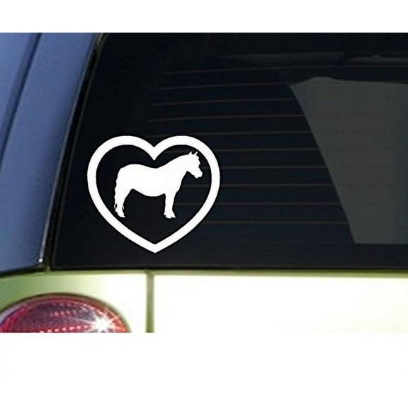 Miniature Horse Heart *I835* 6 inch sticker decal