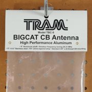 Tram 20,000-Watt Big Cat Aluminum CB Antenna with 51-1/4-In. Stainless Steel Whip and 9-In. Shaft