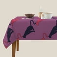 thumbnail image 3 of Wukai Leopard Print Waterproof Tablecloth for Kitchen Dining, Fits Square Tables for 2-4 Seats -54"x54", 3 of 7