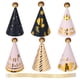 thumbnail image 1 of KAKOWELY Juego de 6 gorros de fiesta de cumpleaños con lentejuelas, bolas y triángulos, adorables gorros de papel para manualidades para niños, 1 of 4