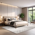 thumbnail image 6 of Luxe Weavers Modern Abstract Wave Cream 5x7 Area Rug High Low Carpet, 6 of 9
